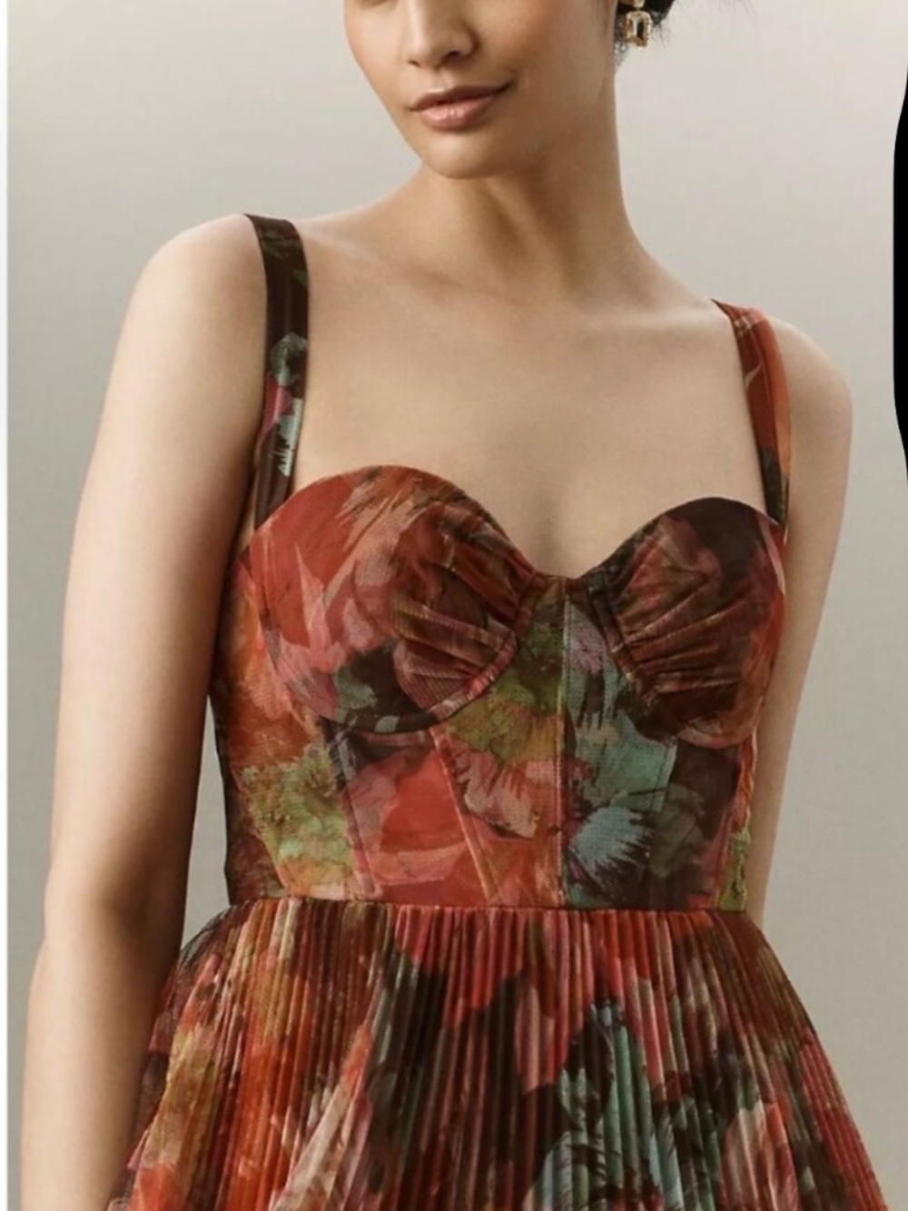 Anthropologie Hutch Willa Sleeveless Tulle Maxi Dress Size 16W - Picture 4 of 7